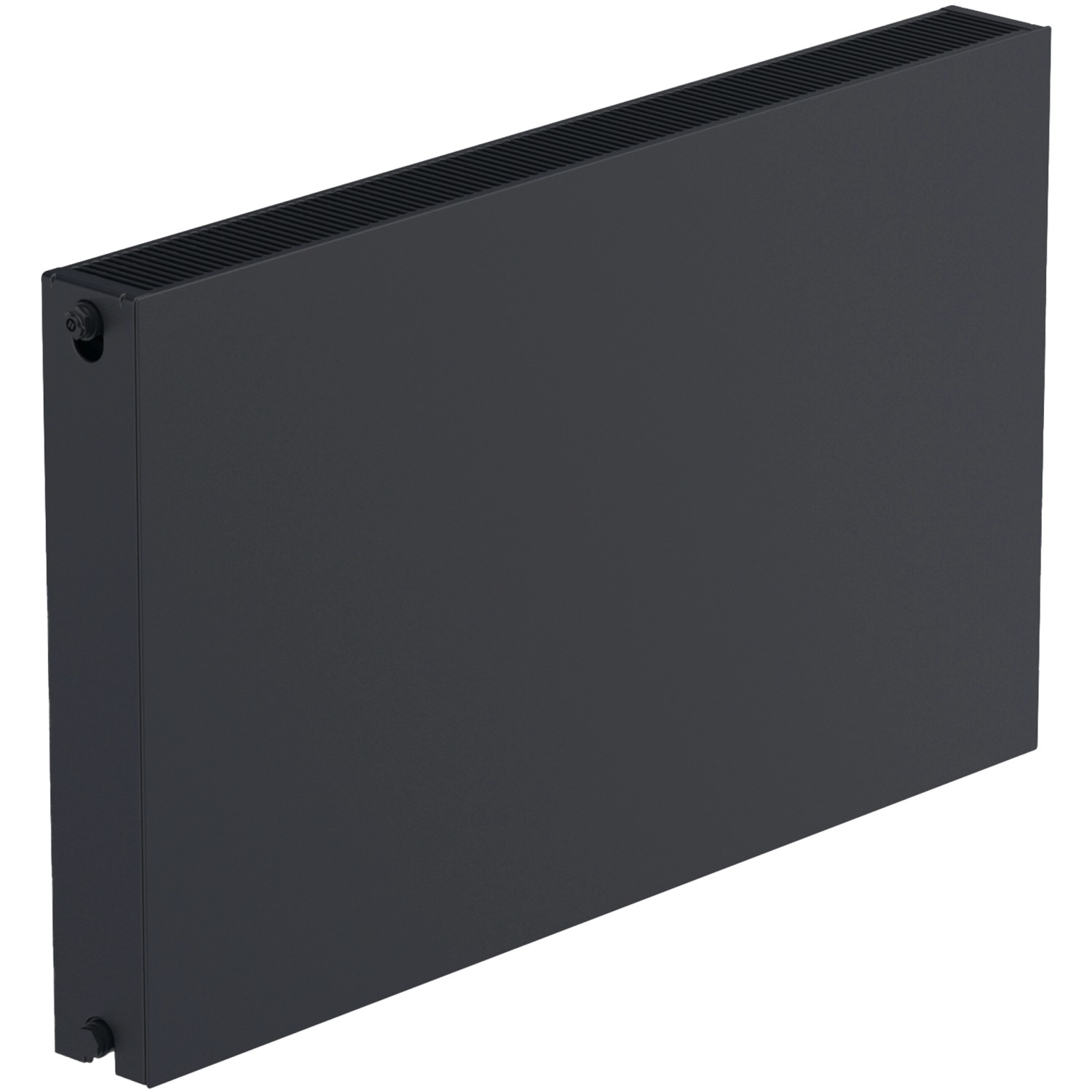 Sanicomfort Planheizkörper Typ 22 DK, 60x60 cm, Schwarz Matt. Universal Heizkörper für Neubau & Altbau.