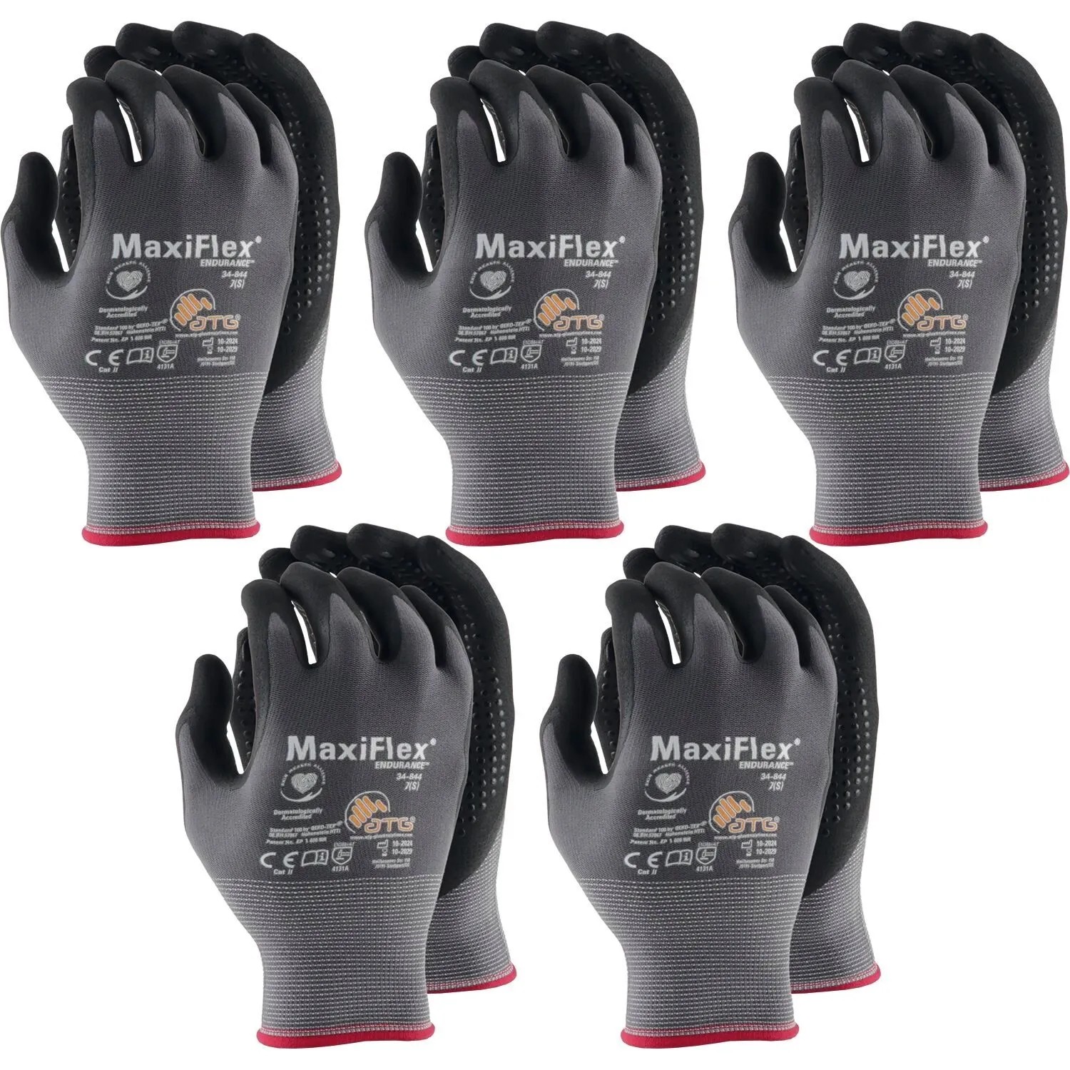 vasalat Set Maxiflex Endurance Schutzhandschuhe Größe 7 S Unisex 5 Paar