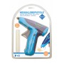 Pebaro kabellose Heißklebepistole mit Licht, blau/lila, inkl. Klebesticks. Ideal zum Basteln.