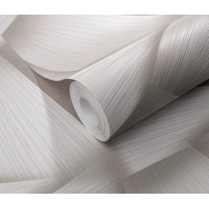 Erismann Vliestapete Spotlight Pose Taupe: Rolle mit Flecht-Design und 3D-Effekt.