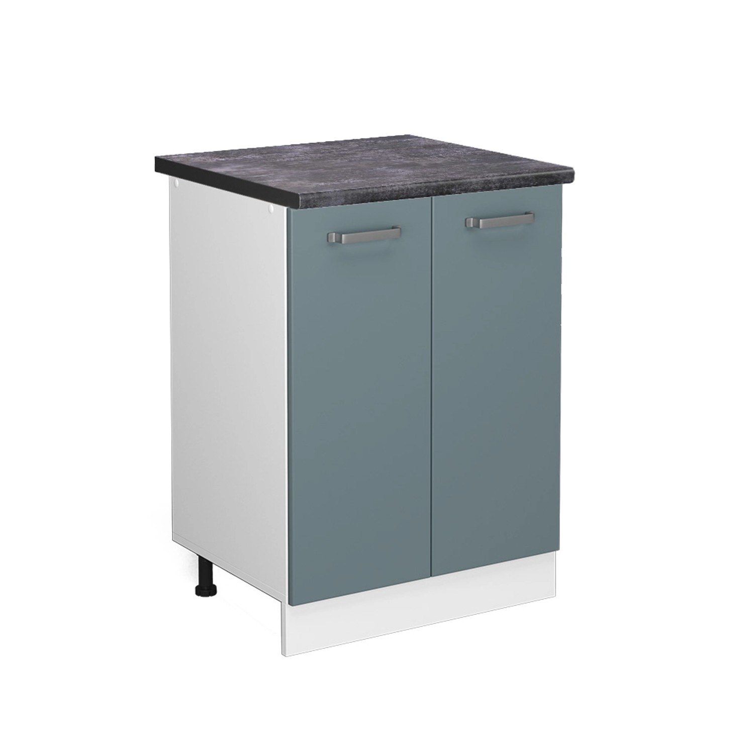 Thumbnail - Vicco Küchenunterschrank R-Line Küchenkommode Blau-Grau/Weiß 60 cm AP Anthrazit