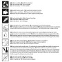 Piktogramme zu Produkteigenschaften von ORAC DECOR Zierprofilen: Recycelbar, leicht, UV-beständig, überstreichbar, scharfkantig.
