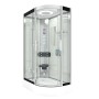 AquaVapore Duschkabine D60-70T3R-EC, 80x120 cm, mit Dampfsauna, Regendusche und Massagedüsen.