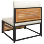 Gartenmöbel: Akazienholz Sofa mit Kissen, Teil der vidaXL 6-tlg Garnitur, Modell 14.