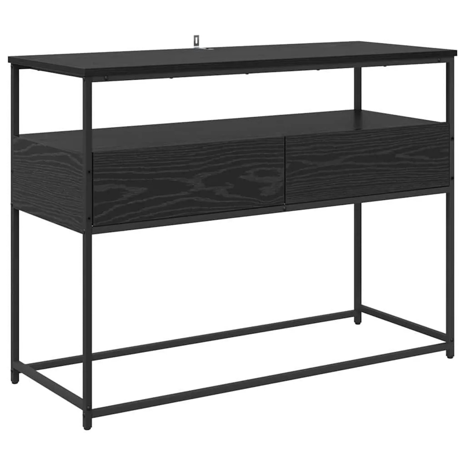 vidaXL Konsolentisch Schwarz Eichen-Optik 100 x 40 x 75 cm 882229