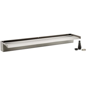 Oase Waterfall XL 90 Wasserfallelement aus Edelstahl mit Zubehör für Teichdeko.