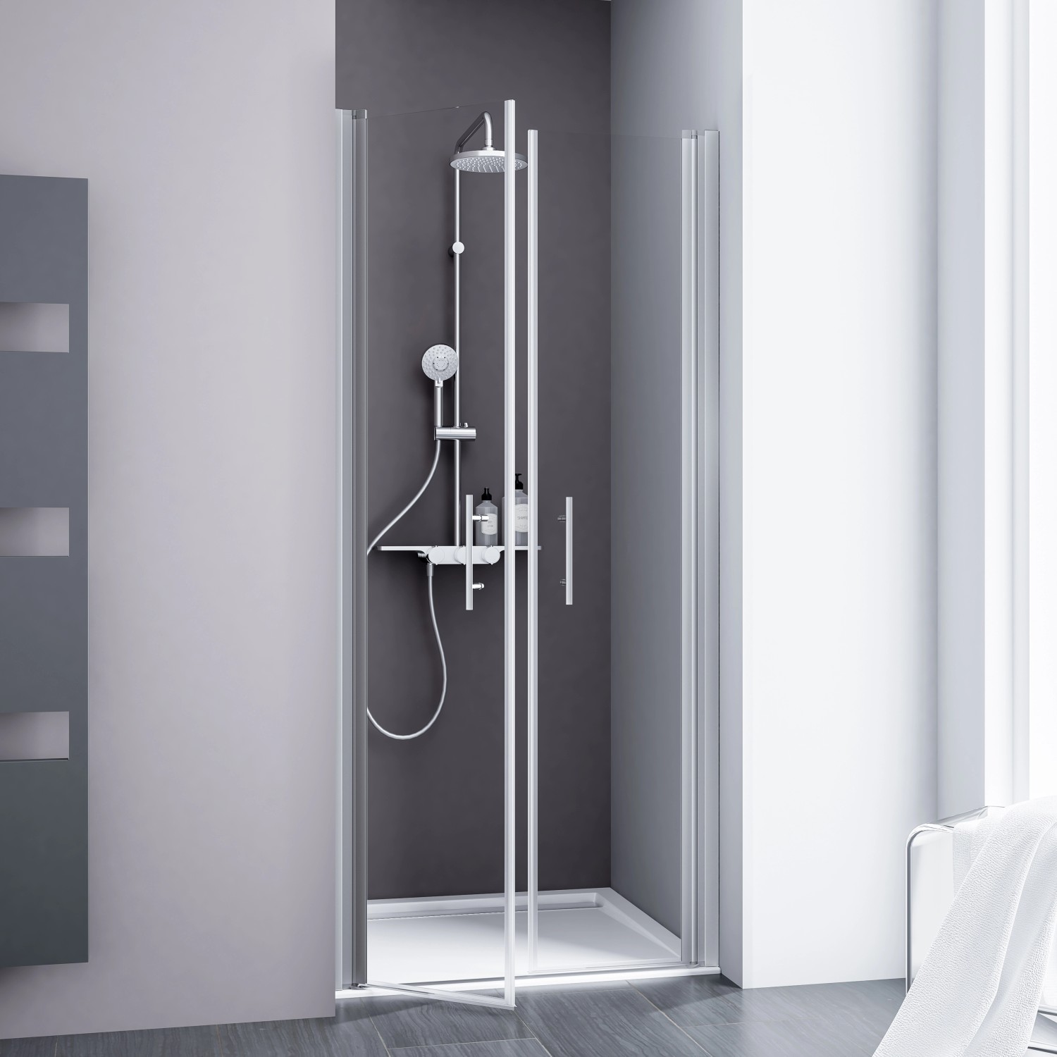 Schulte Alexa Style 2.0 Pendeltür in Nische 90 x 192 cm