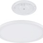 Weiße, runde Globo LED Deckenleuchte Sapana, Ø 29,4 cm, für Bad und andere Räume.