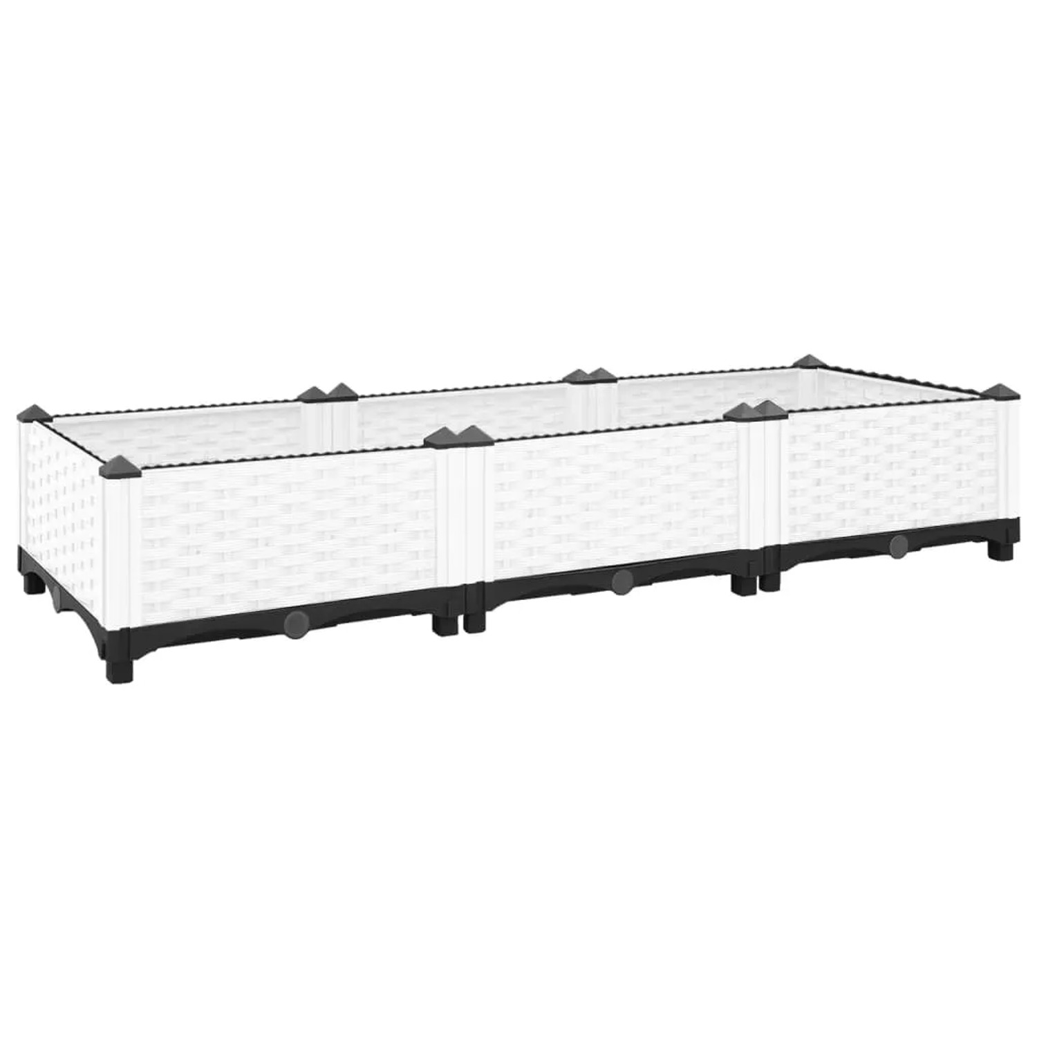 furnicato Hochbeet 120x40x23 cm Polypropylen