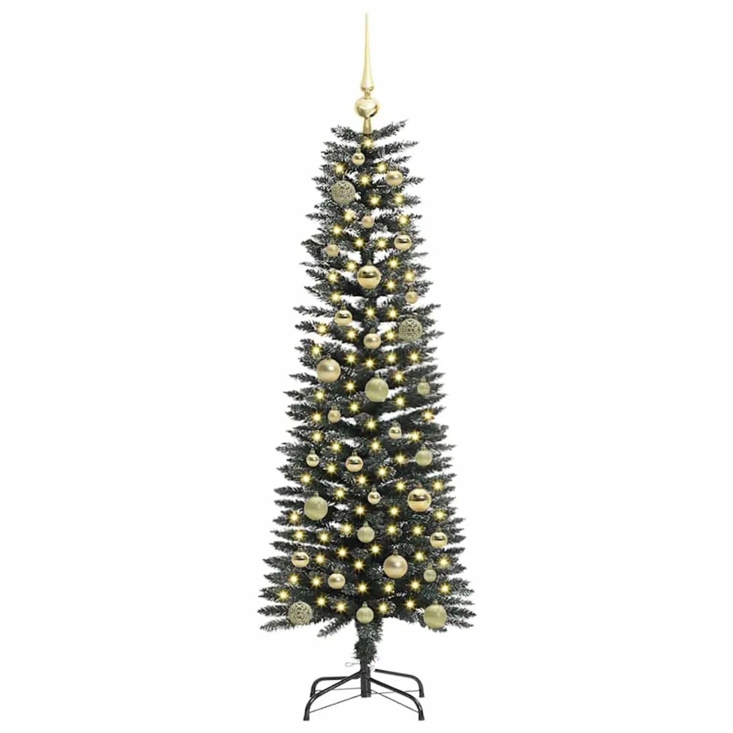 vidaXL Künstlicher Weihnachtsbaum mit 150 LEDs Grün 43 x 43 x 150 cm 3395932