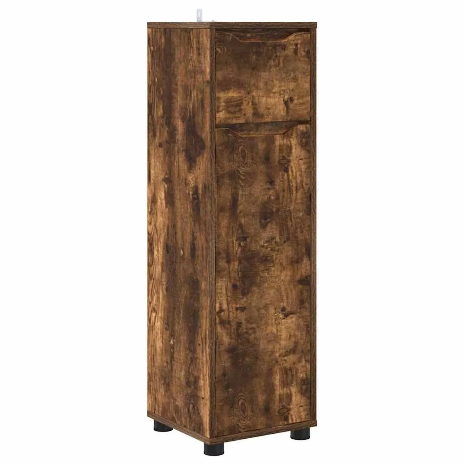 vidaXL Badezimmerschrank mit Tür Geräucherte Eiche 30,5 x 30 x 101 cm 88874 günstig online kaufen