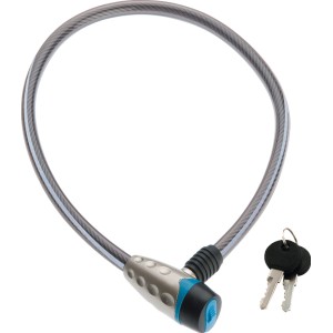 Burg Wächter Fahrrad-Seilschloss 650 Reflex, 80cm mit 2 Schlüsseln.