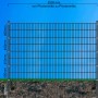 Moosgrüne Doppelstabmatte 6/5/6 mm, 250x163 cm, als Gartenzaun.