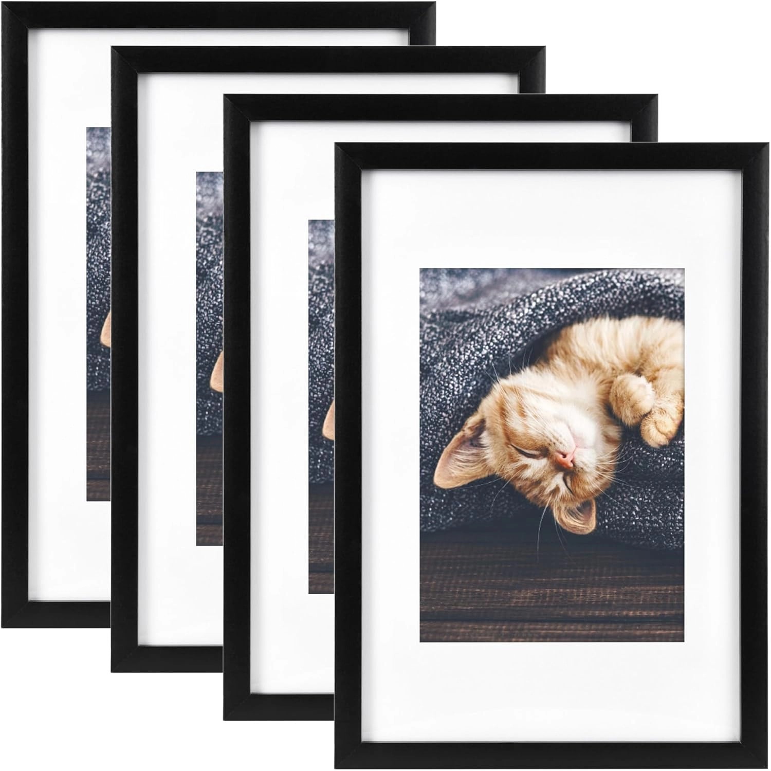 Bomoe Galeria Bilderrahmen 1 Bild 13x18cm Schwarz 4tlg günstig online kaufen