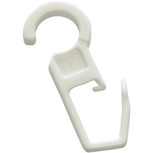 Gardinia Faltenlegehaken Lugano, weiß, 10er-Pack für Stilgarnituren.