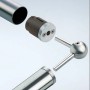 Adapter mit Endkappe für V2A-Handlauf (Ø 40 mm), Edelstahl-Zubehör für Treppen und Geländer.