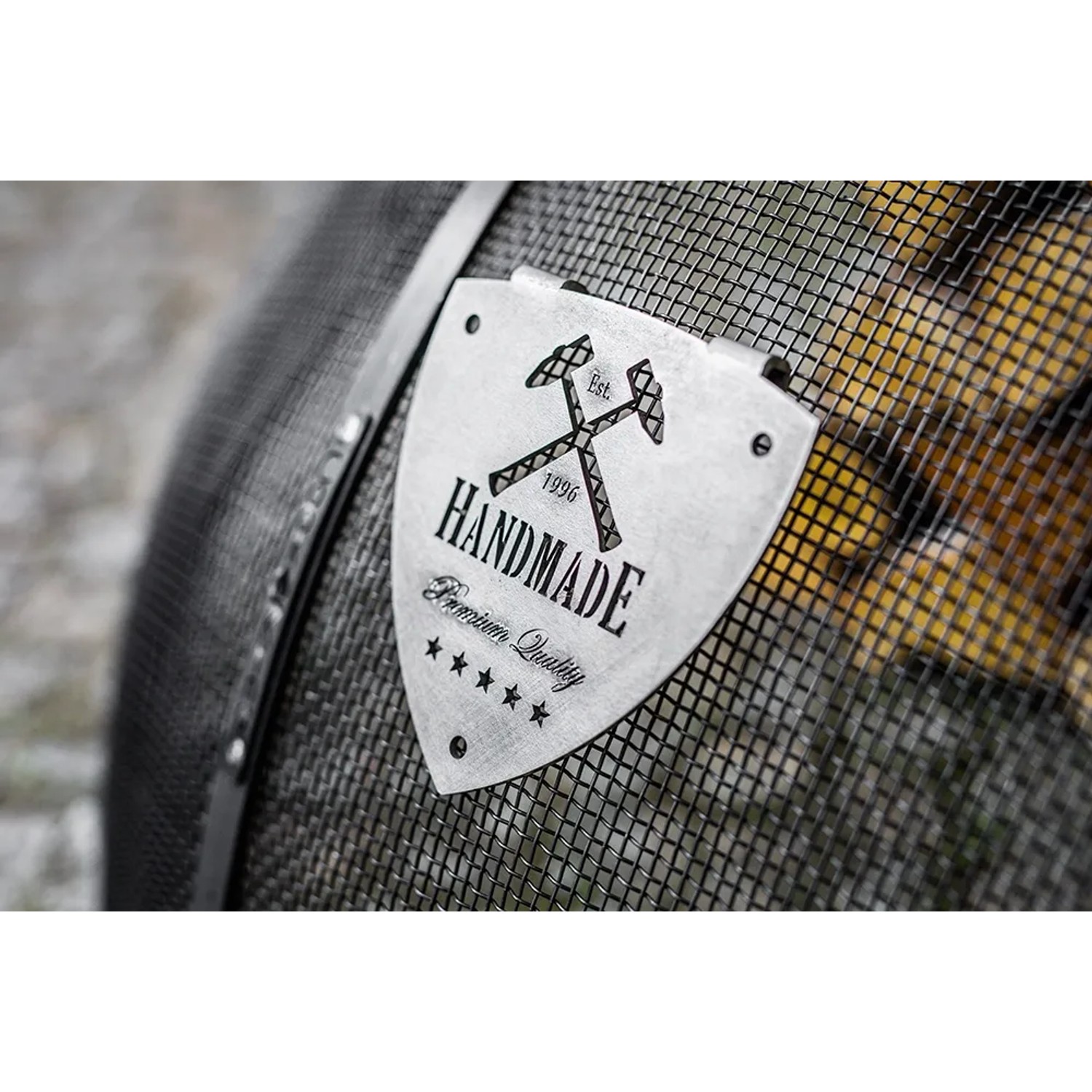 CookKing Funkenfang Stahl, Ø 79cm, für Feuerschalen. Grillutensil als Insektenschutz.
