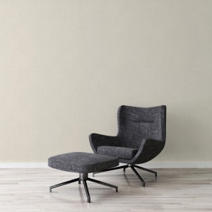 Creme Vliestapete mit Rautenmuster und Metallic-Effekt von Bricoflor im Schlafzimmer.