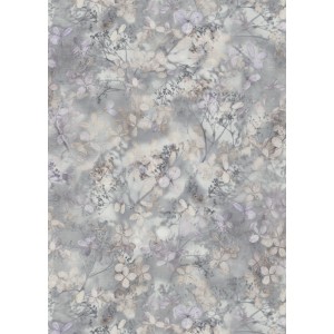 Erismann Vliestapete Play of Light Purity hellgrau mit floralem Muster.