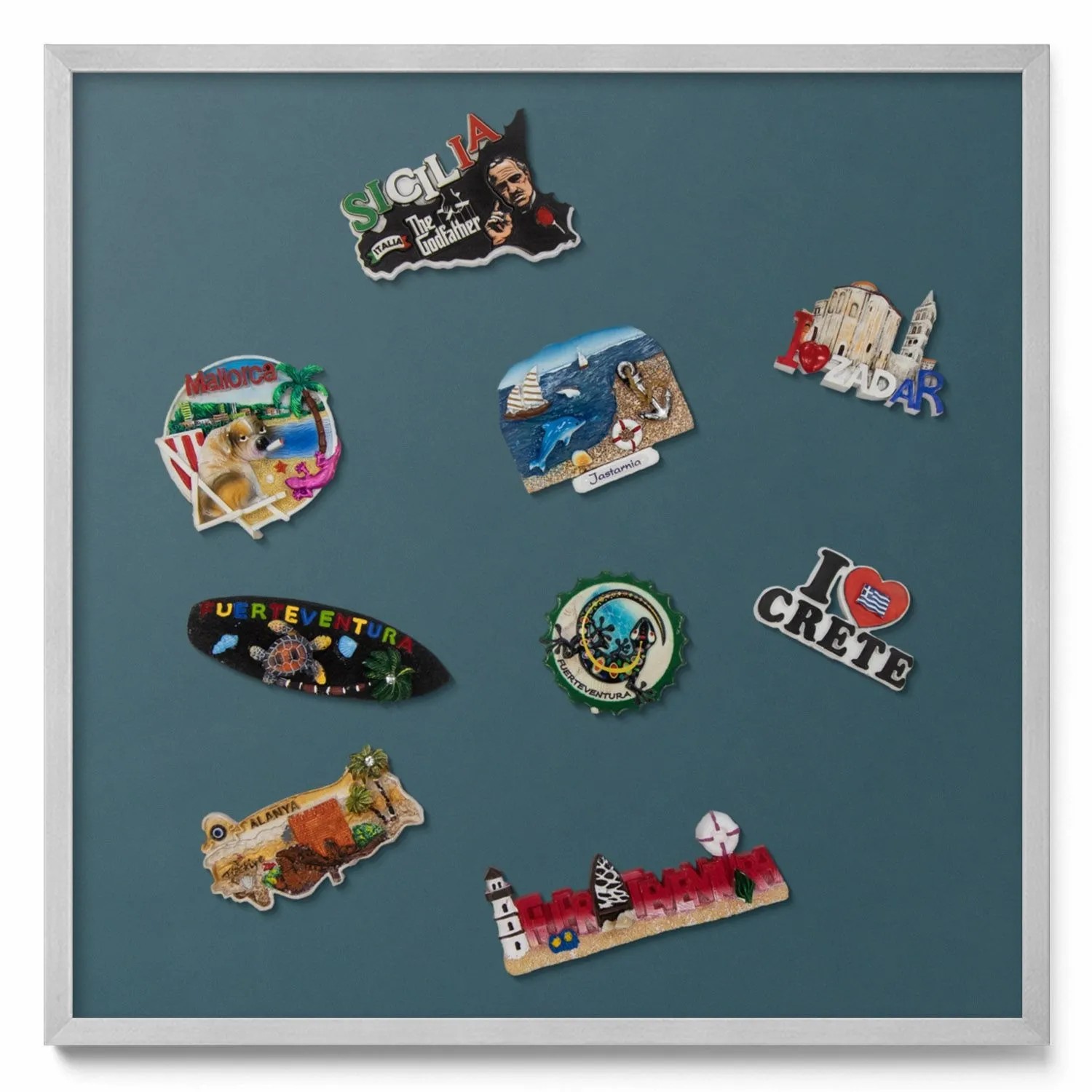 Tulup Magnettafel Magnetboard für die Wand mit Motiv Farbe Dunkeltürkis 50x günstig online kaufen