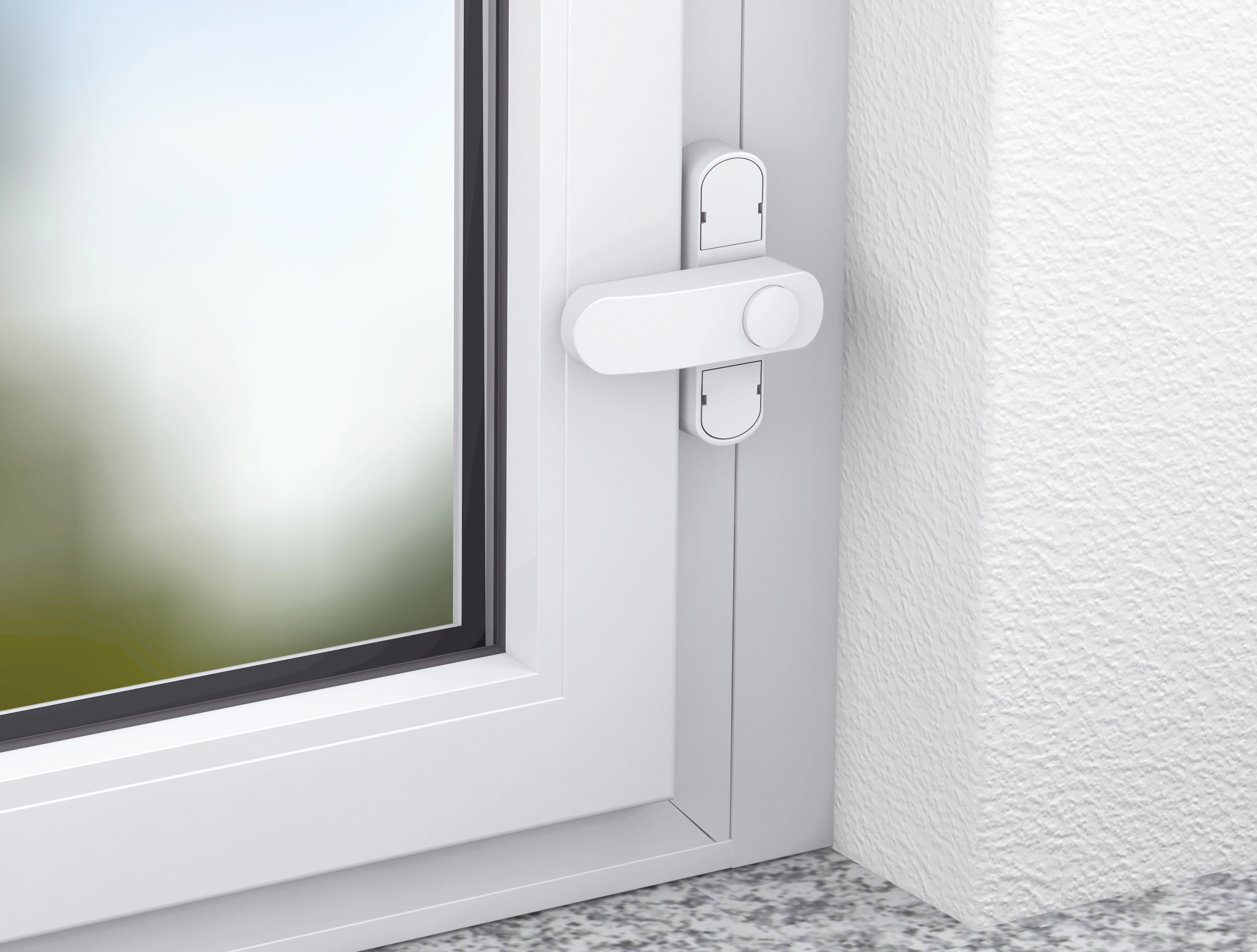 Basi Fenstersicherung FS 500 für einflügelige Fenster und Fenstertüren Weiß  kaufen bei OBI