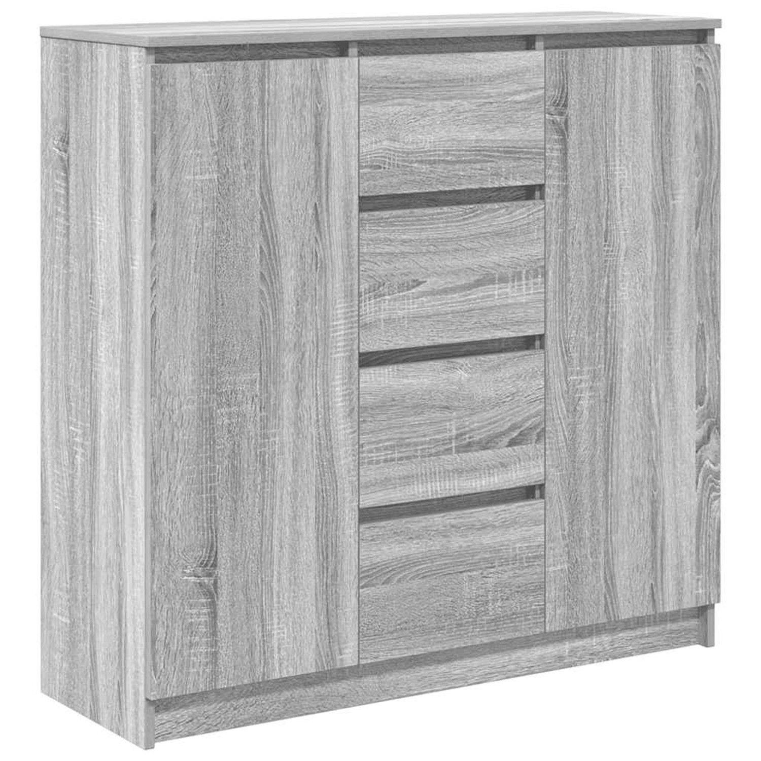 vidaXL Sideboard mit Schubladen Grau Sonoma 100,5x35x98,5 cm 3328458 günstig online kaufen