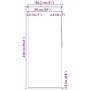 vidaXL Duschrollo, 100x240 cm, weiß, halbtransparent, aus wasserfestem EVA-Material mit Aluminiumteilen.