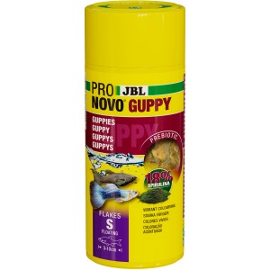 JBL Pronovo Guppy Flakes S, 250ml Dose Flockenfutter für Guppys.