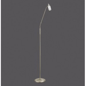 LED-Stehleuchte Max, Stahl/Glas, H 111-157cm, Leselampe für flexible Beleuchtung.
