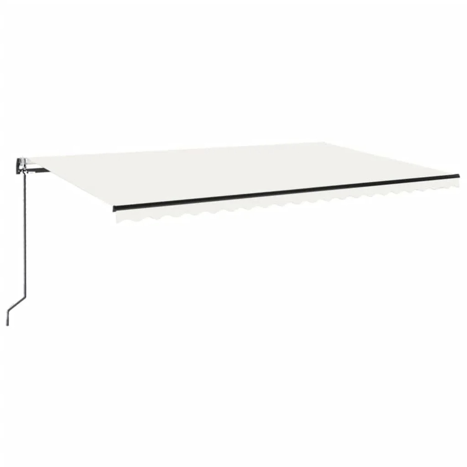 vidaXL Automatische Markise mit LED & Windsensor 500x300 Creme 3069152