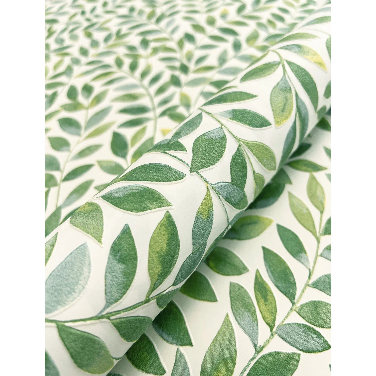 Newroom Vliestapete Ambra Grün Blätter Natur Strukturiert FSC® günstig online kaufen