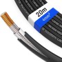 Schwarzes hb-digital Solarkabel 4 mm² (20m) für Solaranlagen, offenbart verzinnte Kupferleiter. TÜV-zertifiziertes PV-Kabel.