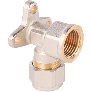 Handwerk Klemmring-Wandscheibe, 16 mm x 13 mm, Messing für Heizungs-Installation.