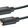 Schwaiger USB-C Kabel, 0,5 m, schwarz, zum Laden und Synchronisieren von Geräten.