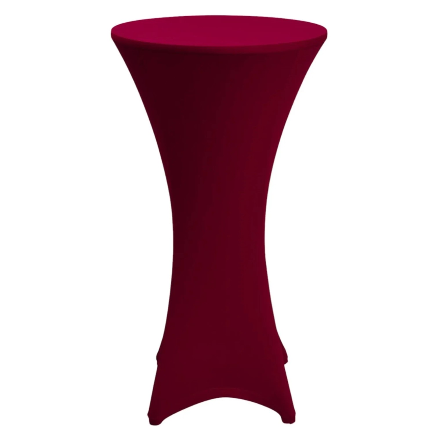 Beautissu Stretch Stehtisch Bistrotisch Husse ø80-85cm Bordeaux
