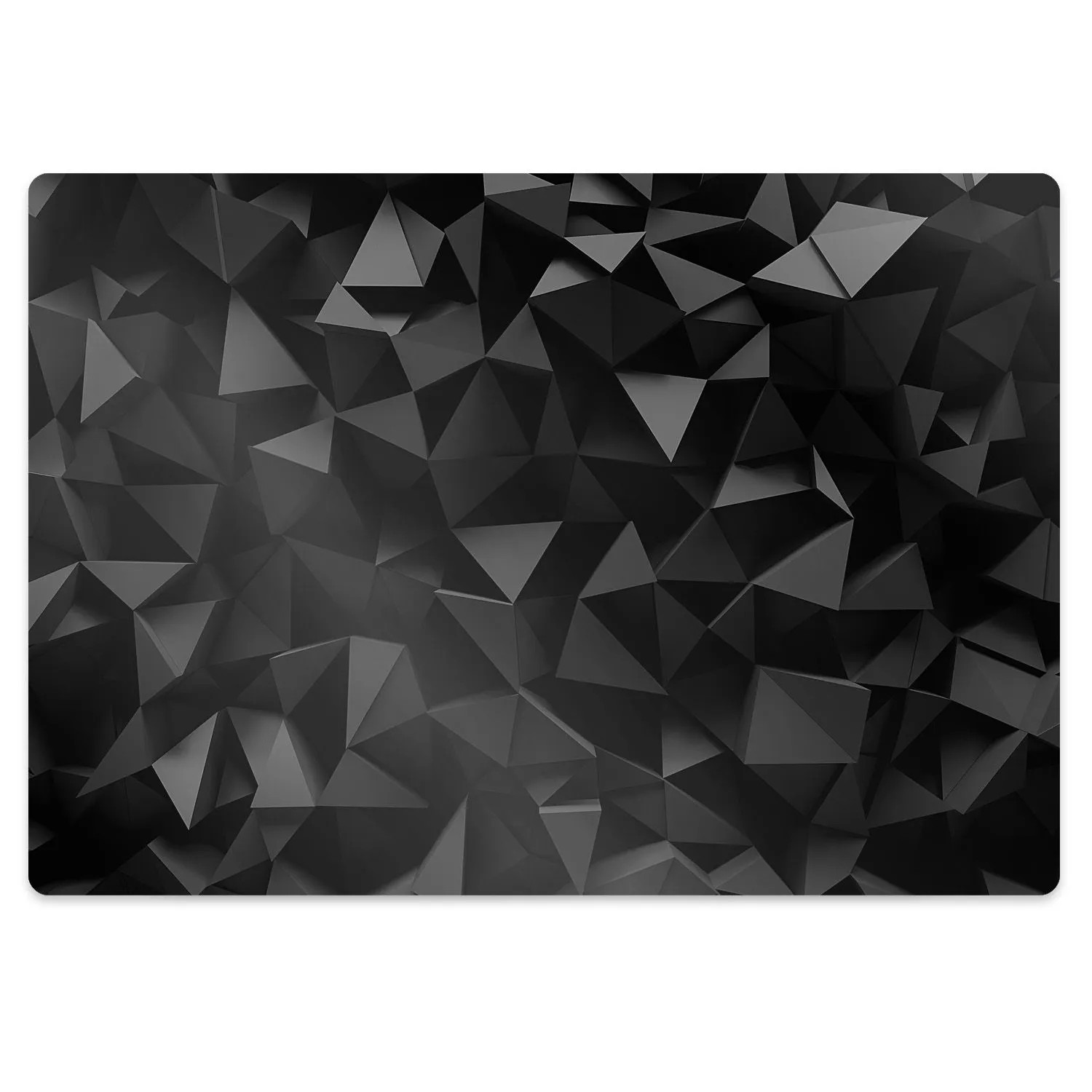 Tulup Bodenschutzmatte Schwarze Abstraktion Bürostuhlunterlage 100x70 cm Gr günstig online kaufen