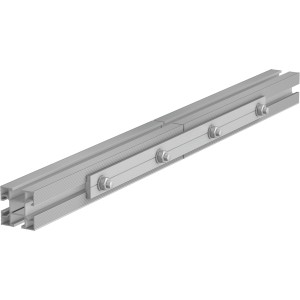 Kopplungsprofil für Aluvario 35x35 mm zur Verlängerung von Solaranlagen-Profilen.