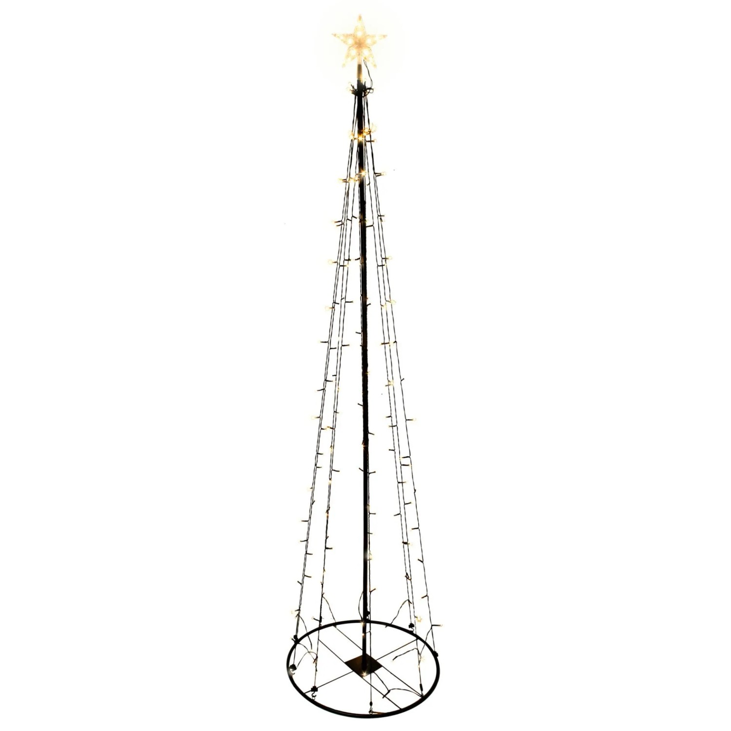 Lex 240 cm LED Lichterbaum mit Stern Tannenbaum Dekobaum Leuchtbaum Outdoor günstig online kaufen