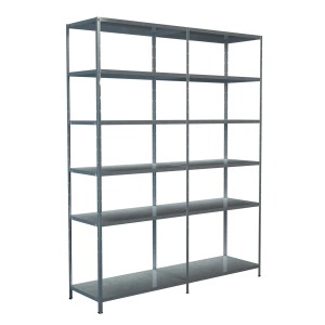 Verzinktes Schulte Steckregal, 230x180x50 cm, mit 12 Böden. Ideal für Lagerung und Ordnung.
