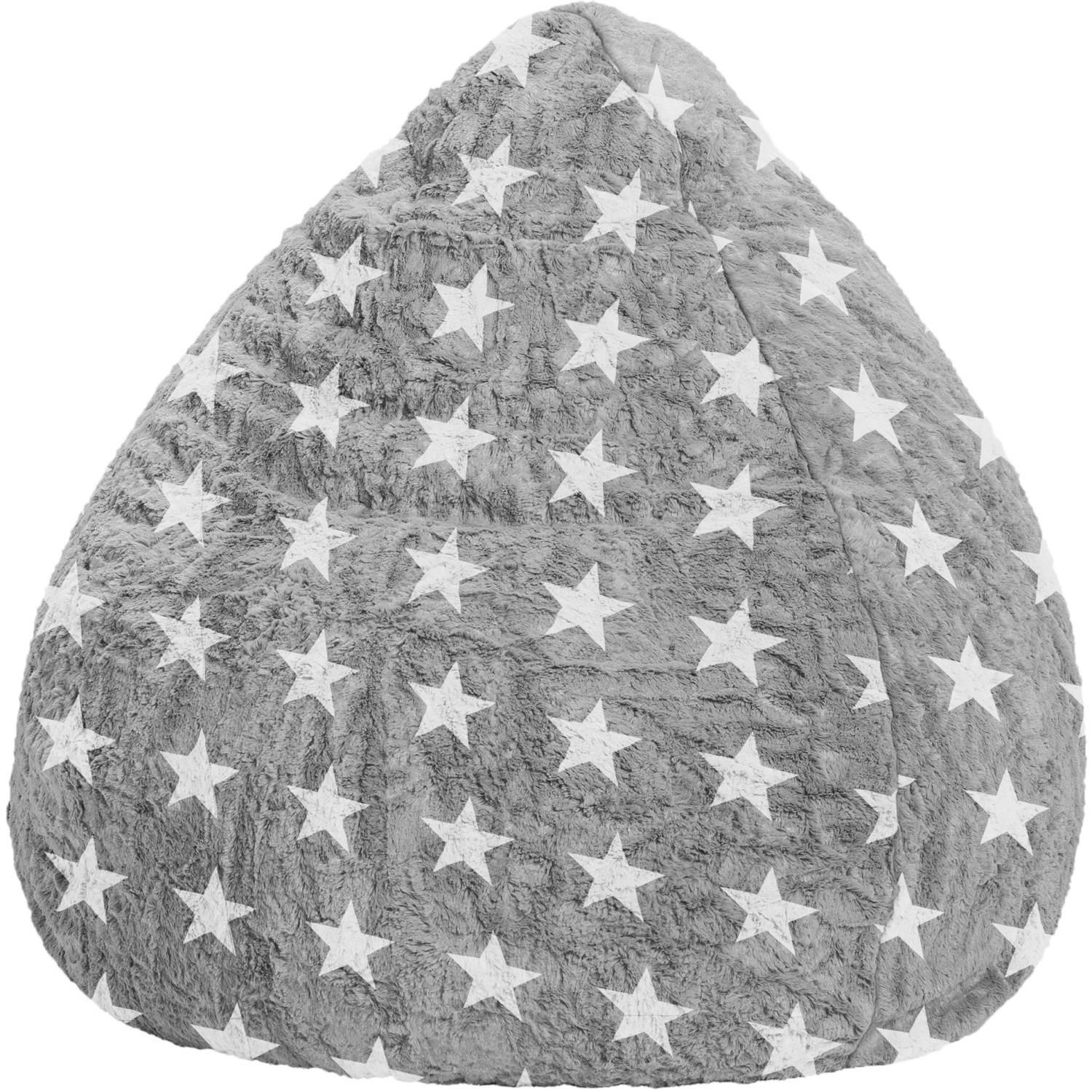 Sitzsack Sitting Point Fluffy Stars L 120 l Grau