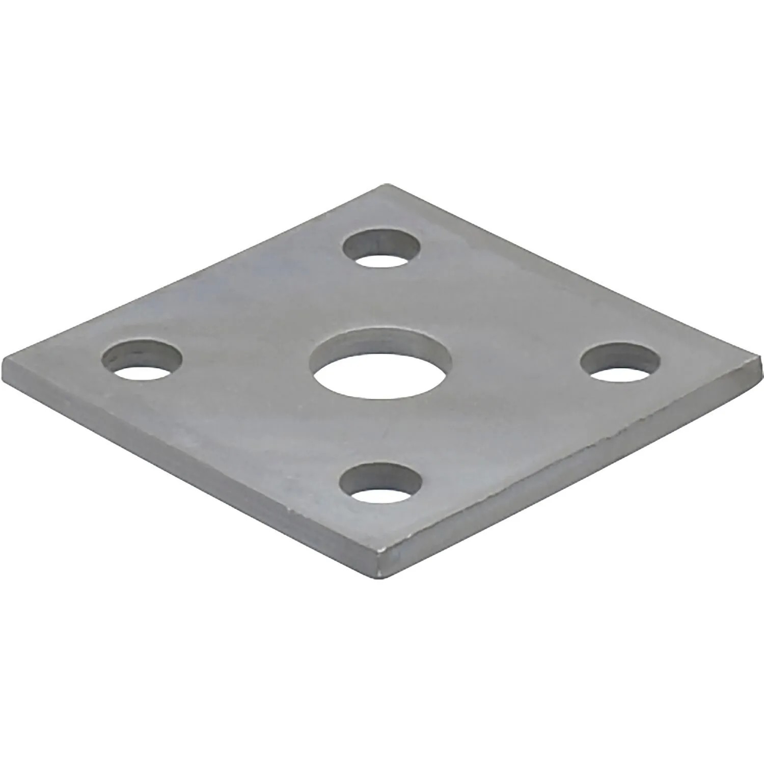 Pitzl 5-Lochplatte für Gewinde M24 100x100x6 Zinip Beschichtet