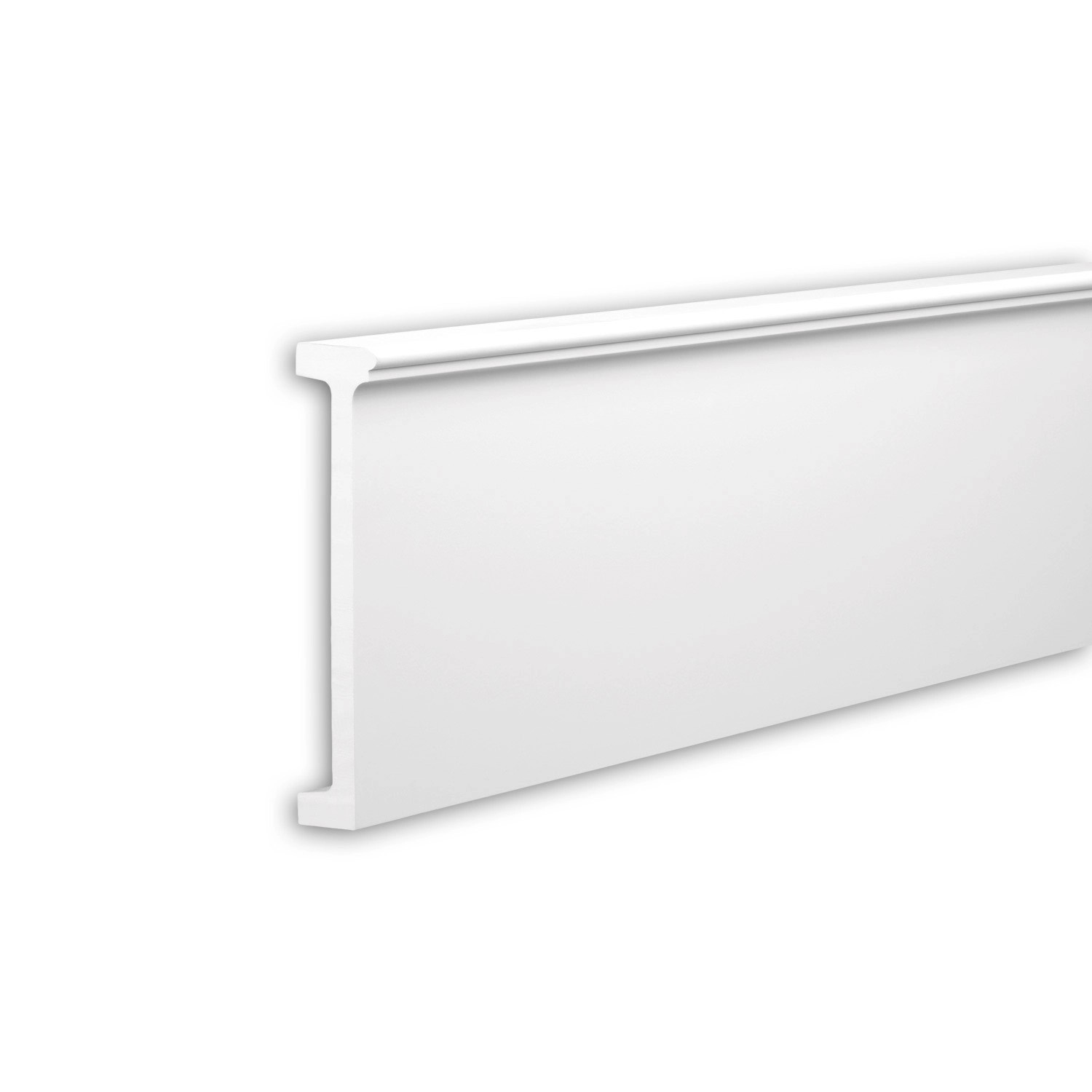 PROFHOME 403301 Friesleiste Fassadenprofil Zierleiste Stuckleiste 2 m 200 cm x 4,2 cm x 19,8 cm Weiß