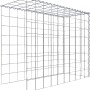 Gabiona Anbaukorb Typ 4, 80x100x40cm, Maschenweite 10x10cm, aus verzinktem Drahtgitter.