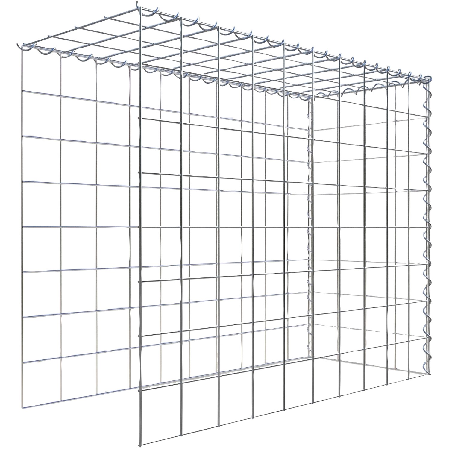 Gabiona Gabione-Anbaukorb Typ 4 80 x 100 x 40 cm Maschenw 10 x 10 cm