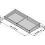 KGT Frühbeet-Aufsatz für Woody Hochbeet, Alublank, 2,05x0,91x0,32m. Zubehör für Hochbeete.