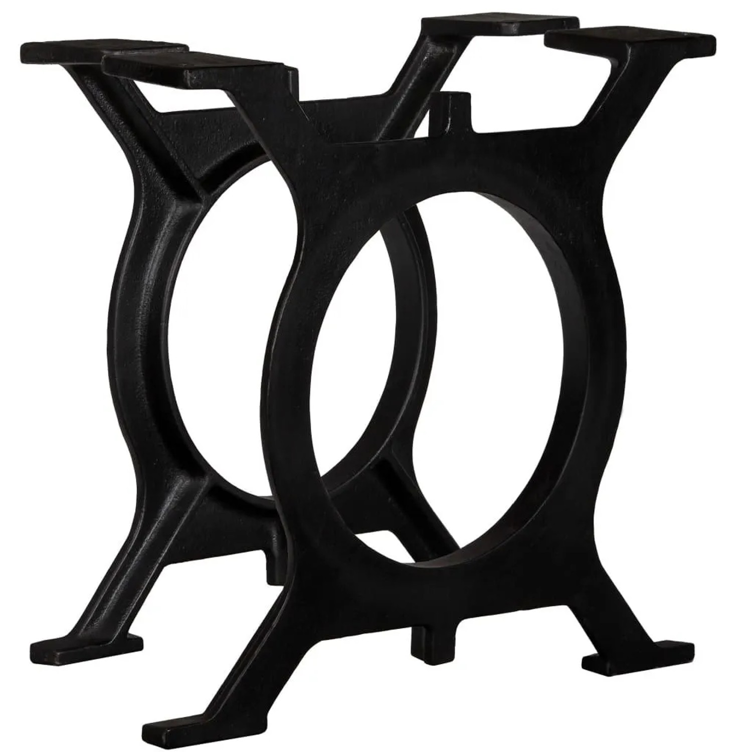 vidaXL Couchtisch-Beine 2 Stk O-Gestell Gusseisen 245427