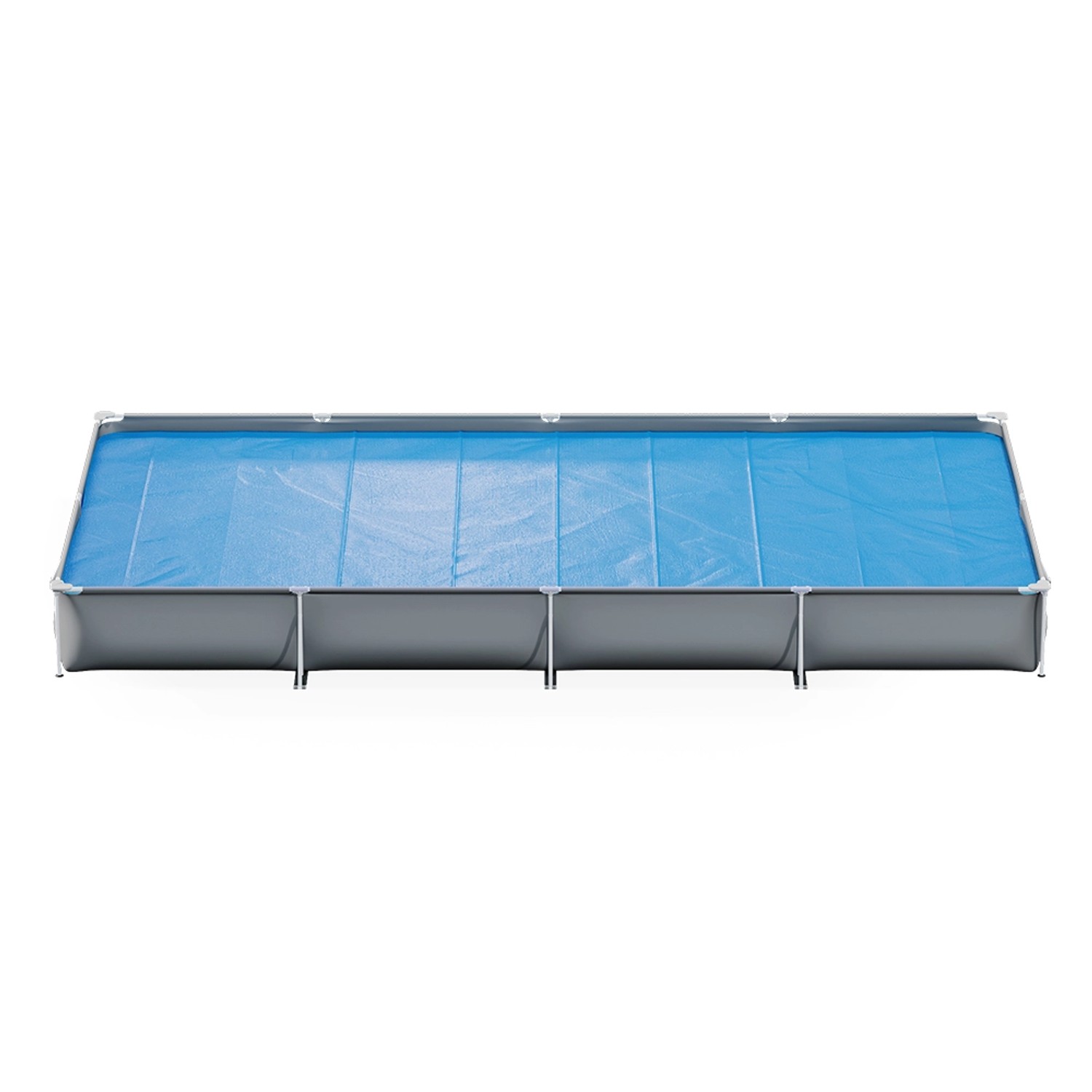 Blau Solar Poolabdeckung: OK-Living Solarfolie 800 cm, 400 My Solarplane für Pools.