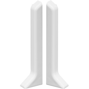Weiße System 9 Endkappen (2 Stück) für Laminat & Parkettleisten.