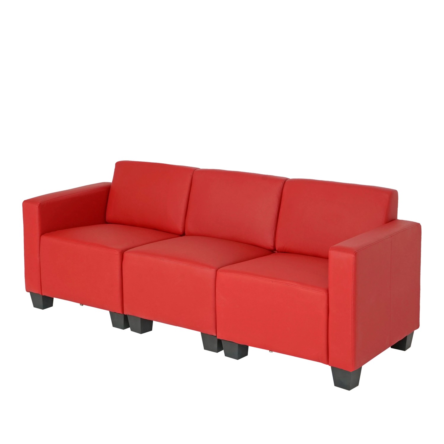 MCW 3-Sitzer Sofa Moncalieri Rot günstig online kaufen