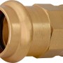 Übergangsmuffe aus Rotguss, 22 mm x 18,6 mm (Rp 1/2), für Pressfittings.